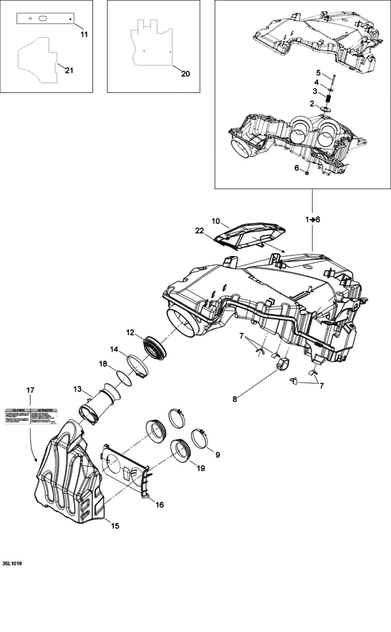 Взрыв-схема узла «02- Air Intake System»