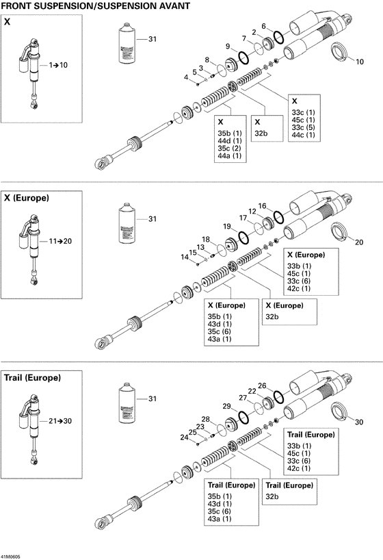 Взрыв-схема узла «07- take apart shock, front 800 x»