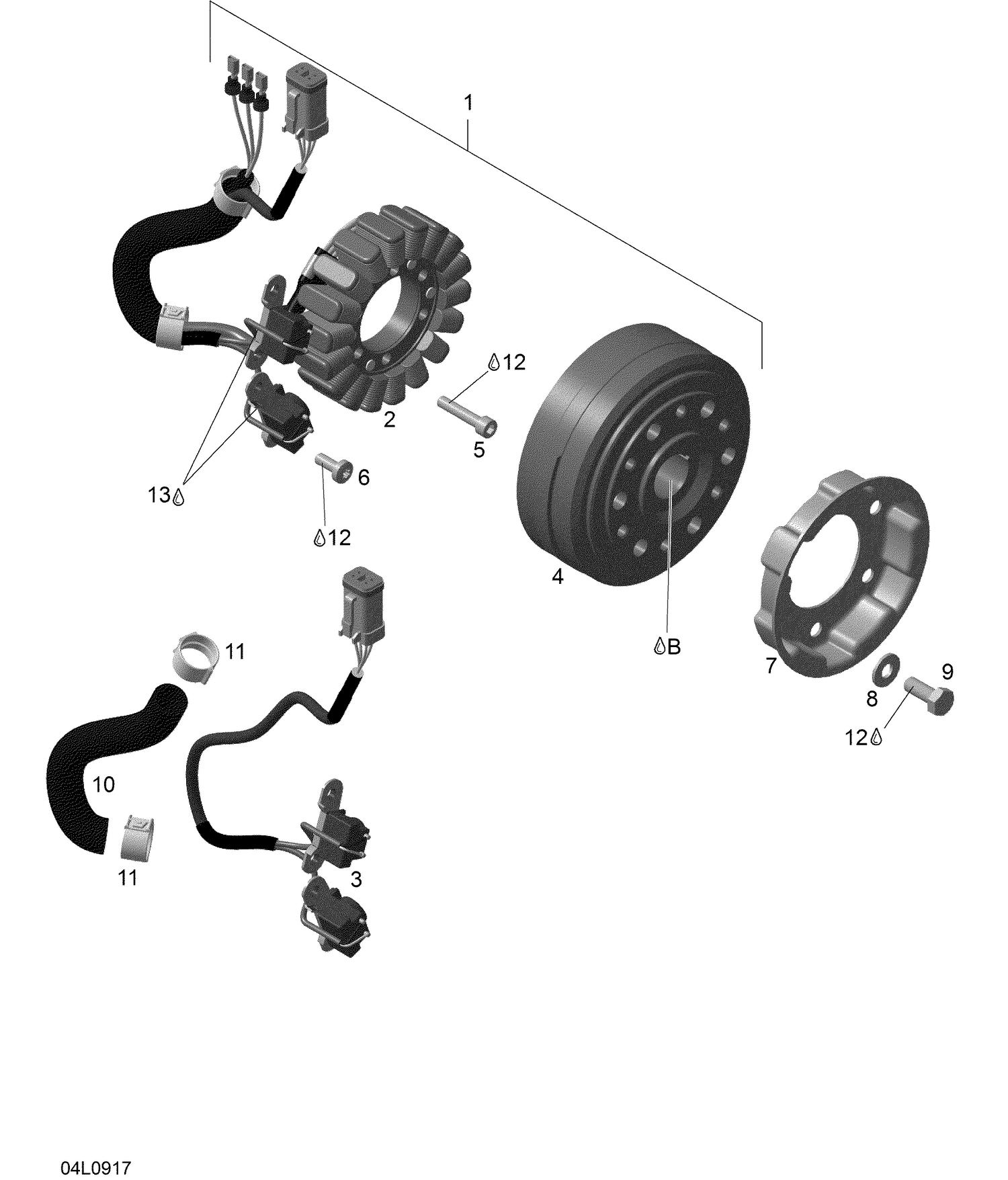 Взрыв-схема узла «01- Ignition»
