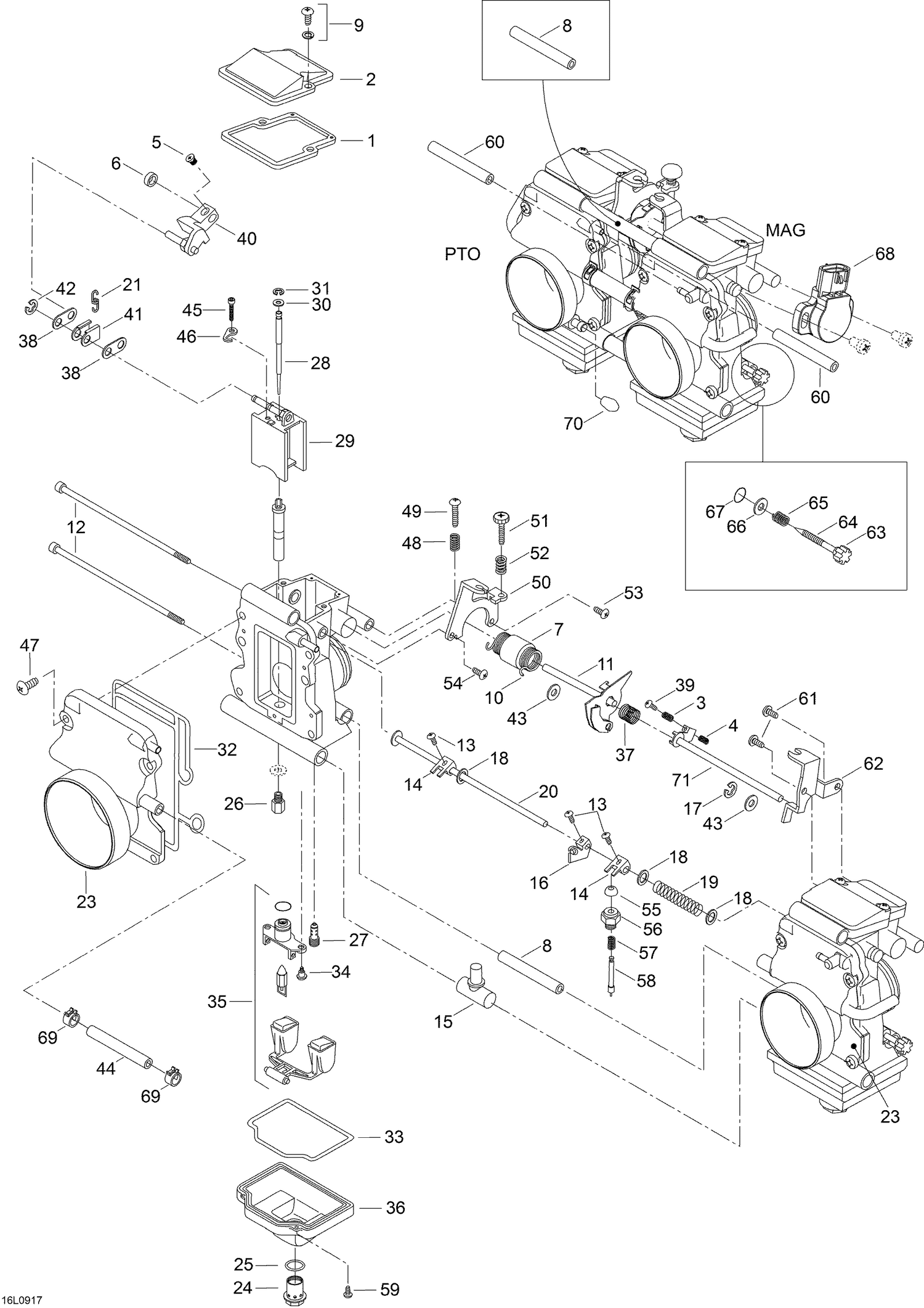 Взрыв-схема узла «02- Throttle Body»