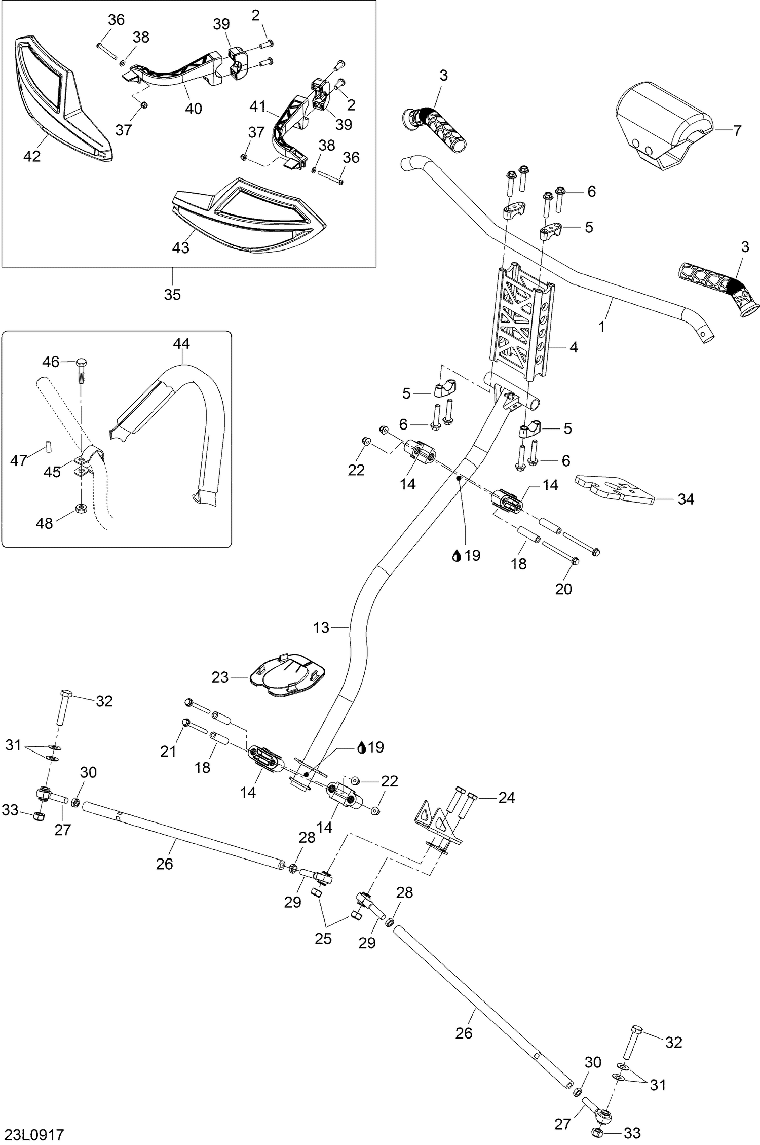 Взрыв-схема узла «07- Steering System»